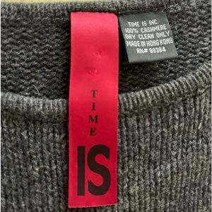 TIME IS - cashmere oversized 1 size sweater